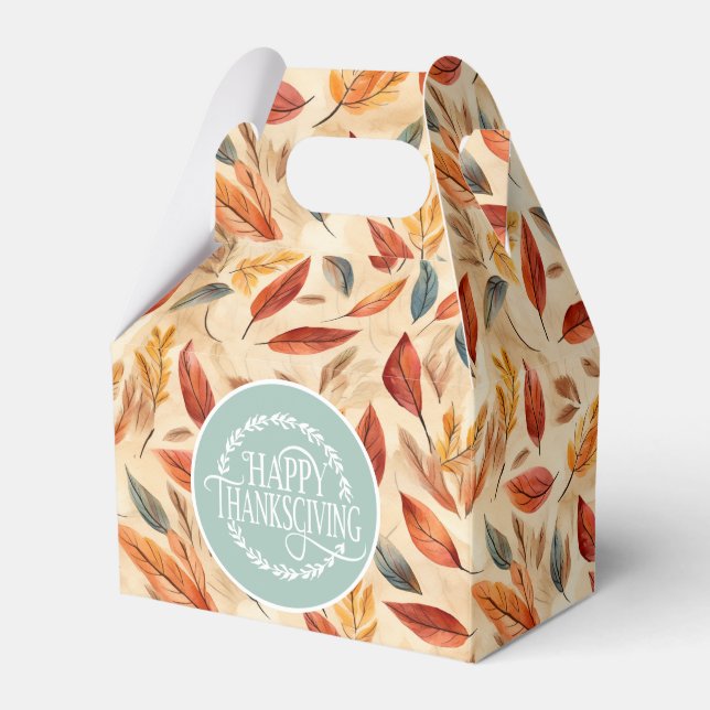 Autumn Leaves Favor Gift Box Geschenkschachtel (Vorderseite)