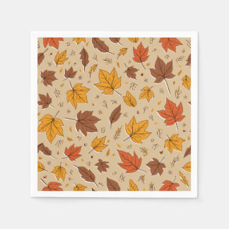Autumn Leaves Paper Napkin Serviette