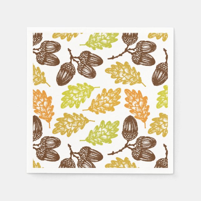 Autumn Leaves Paper Napkins Serviette (Vorderseite)