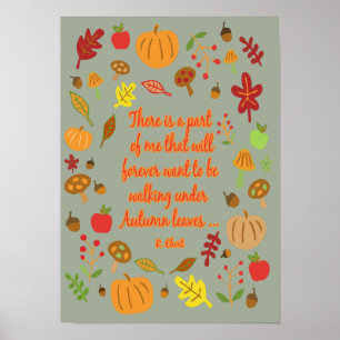Autumn Leaves Poster