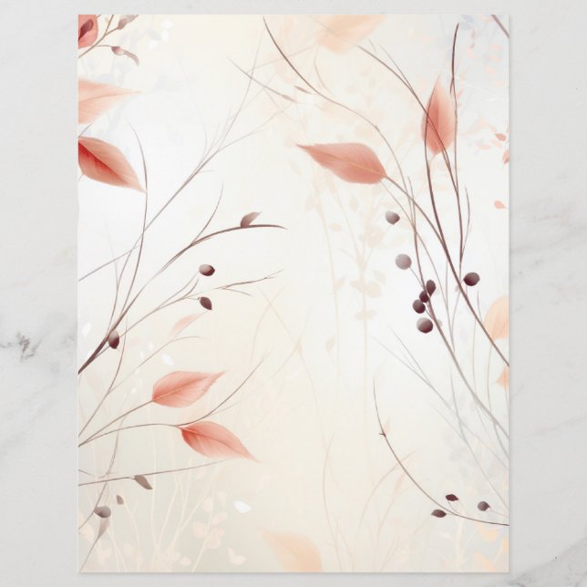 Autumn Leaves Scrapbook Paper (Rückseite)