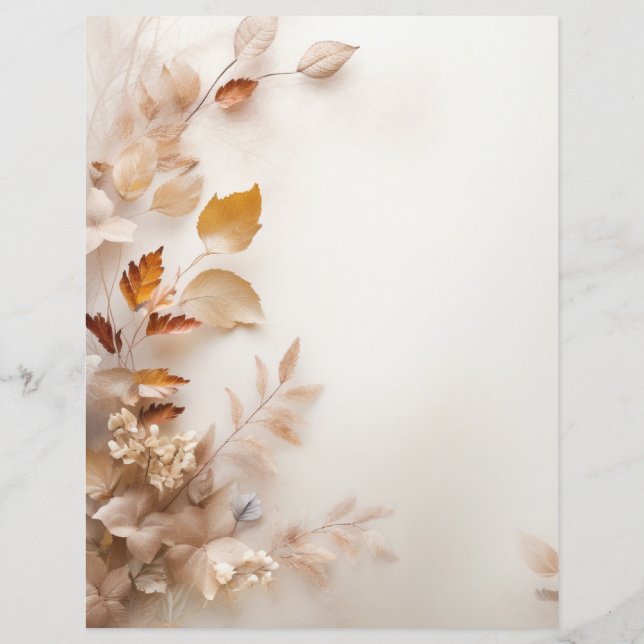 Autumn Leaves Scrapbook Paper (Rückseite)