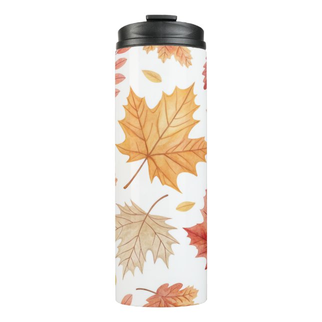 Autumn Leaves Stainless Steel Travel Mug Thermosbecher (Vorderseite)