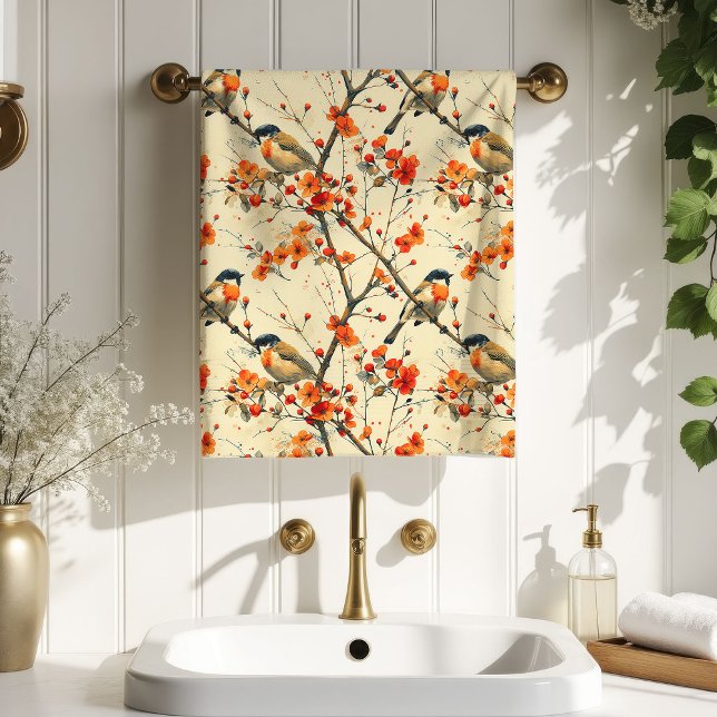 Autumn Leaves Towel Cozy Gift for Their Retreat Badhandtuch Set (Autumn Leaves Towel Cozy Gift for Their Retreat)