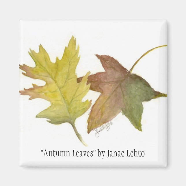 "Autumn Leaves" von Janae Lehto Magnet (Vorne)