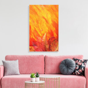 Autumn Leaves Wrapped Canvas Leinwanddruck