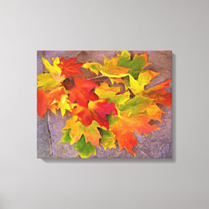 Autumn Leaves ~ Wrapped Canvas Print Leinwanddruck