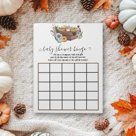 Autumn Little Pumpkin Baby Shower Bingo Spiel Notizblock