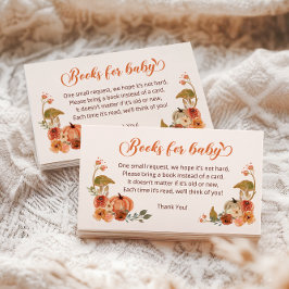 Autumn Little Pumpkin Books for Baby Begleitkarte
