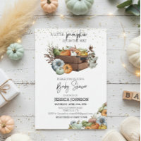 Autumn Little Pumpkin Watercolor Kinderdusche
