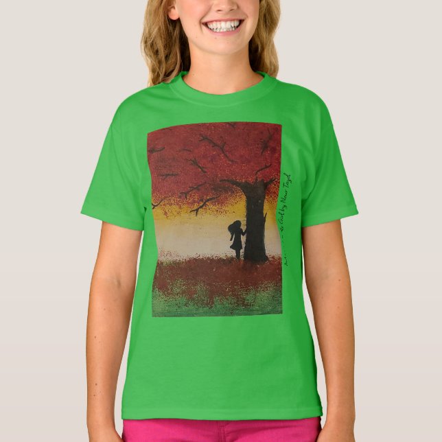 Autumn Lonely Girl - Artist - Nour Tayel T-Shirt (Vorderseite)
