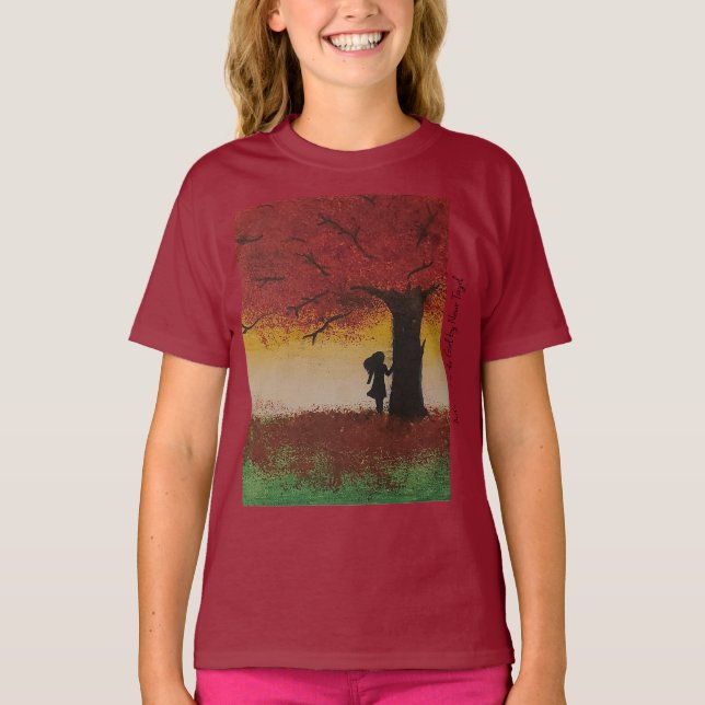 Autumn Lonely Girl - Artist - Nour Tayel T-Shirt (Vorderseite)