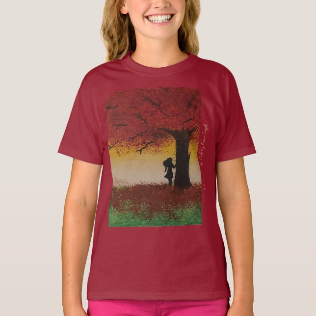 Autumn Lonely Girl - Artist - Nour Tayel T-Shirt (Vorderseite)