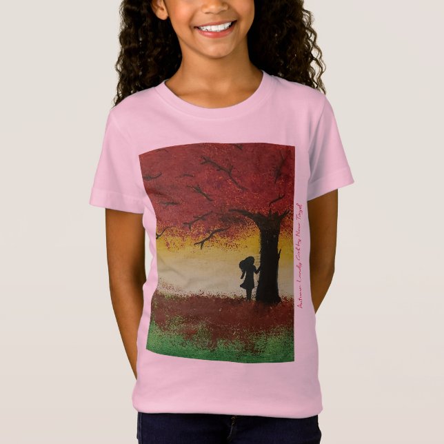 Autumn Lonely Girl - Artist - Nour Tayel T-Shirt (Vorderseite)