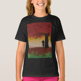Autumn Lonely Girl - Artist - Nour Tayel T-Shirt