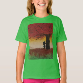 Autumn Lonely Girl - Artist - Nour Tayel T-Shirt