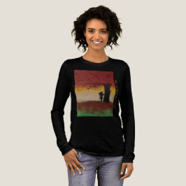 Autumn Lonely Girl T - Shirt