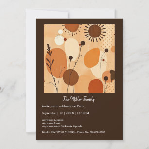 Autumn Mandala Earthy Warme Floral Pattern
