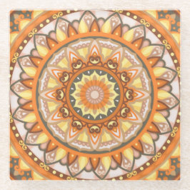 Autumn Mandala Glasuntersetzer