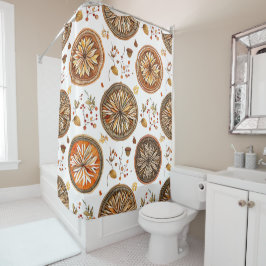 Autumn Mandala Pattern Duschvorhang