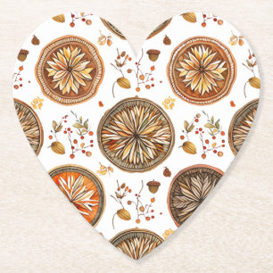 Autumn Mandala Pattern Untersetzer