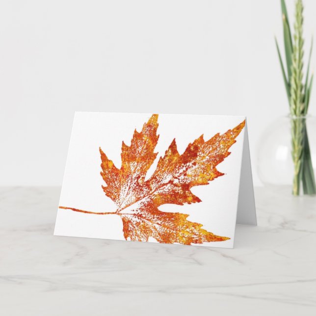 "Autumn Maple #1" Ländergrüßkarte Karte (Vorderseite)