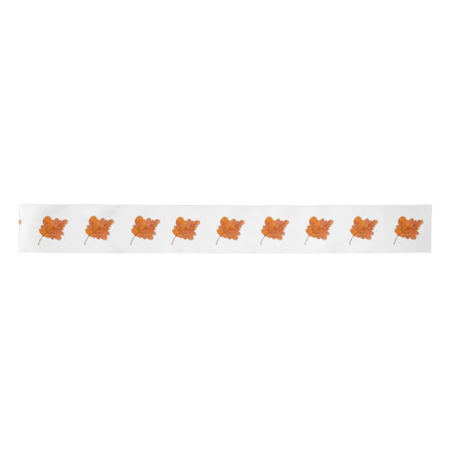 Autumn Maple Leaf Satin Ribbon Satinband (Vorderseite)
