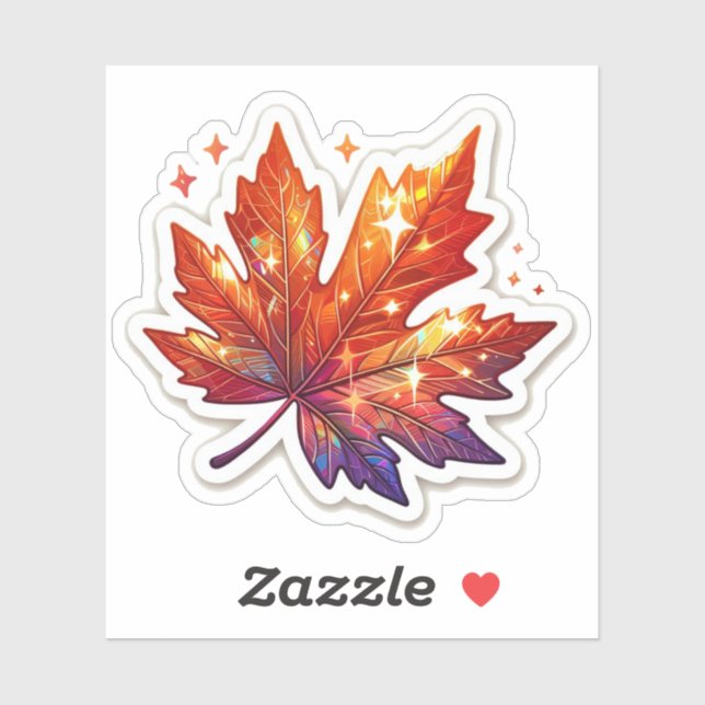 Autumn Mood: Happy Season / Leaf Sticker #9 (Blatt)