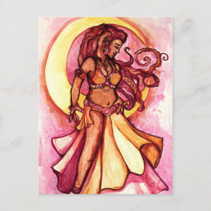 Autumn Moon Goddess Bly Dancer Postkarte
