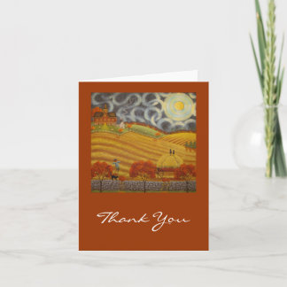 Autumn Moon, vielen Dank Dankeskarte