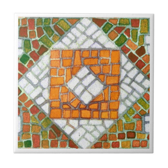 AUTUMN MOSAIC 4.25x4.25 Keramik Tile Fliese (Vorderseite)