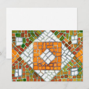 AUTUMN MOSAIC 4.5x6.25 Flachkarte / Horizontal Karte