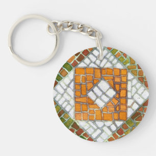 AUTUMN MOSAIC Acrylic Circle Schlüsselanhänger