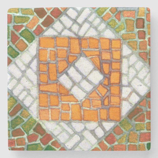 AUTUMN MOSAIC Marbella Stone Untersetzer (Vorderseite)