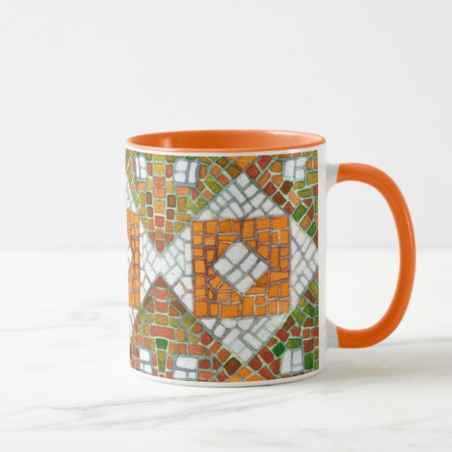 AUTUMN MOSAIC Orange Combo Tasse (Rechts)
