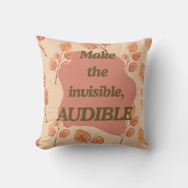 Autumn Motivational Quote Throw Pillow Kissen