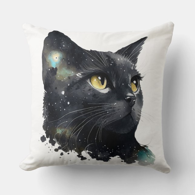 Autumn Mountain Landscape Throw Pillow Kissen (Vorderseite)