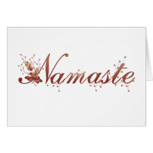 Autumn Namaste Card