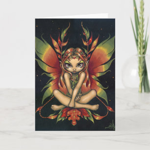 "Autumn Night Fairy" Greeting Card Karte