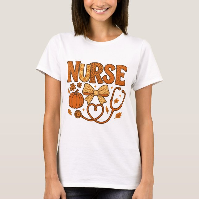 Autumn Nursing☐ Pumpkins Fall nursing☐ Fall nurse  T-Shirt (Vorderseite)