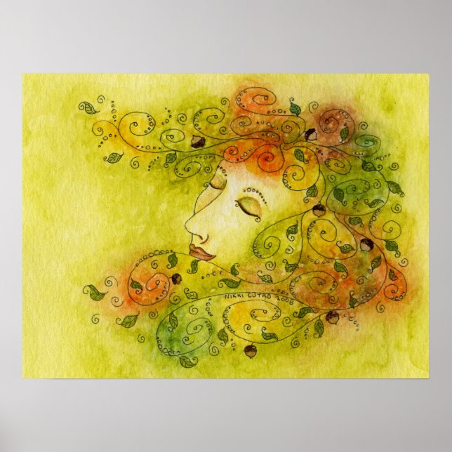 Autumn Nymph Print Poster (Vorne)