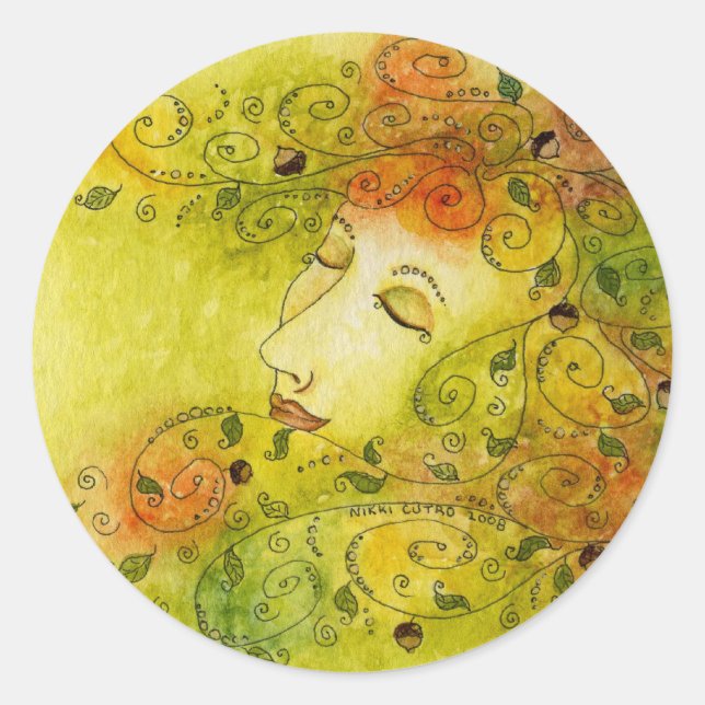 Autumn Nymph Sticker (Vorderseite)