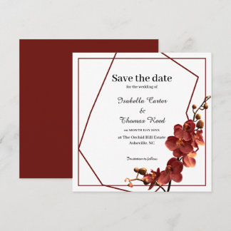 Autumn Orchid Romance Hochzeit im Herbst Save the Date