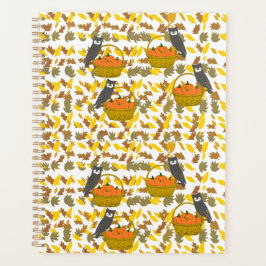 Autumn Owl Pumpkin Basket Planner and Agenda Planer