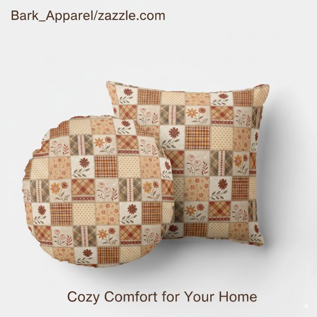 Autumn Patchwork Floral Duvet Cover Kissen (Von Creator hochgeladen)