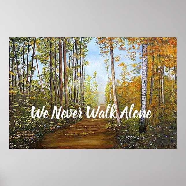 "AUTUMN PATH" POSTER (Vorne)