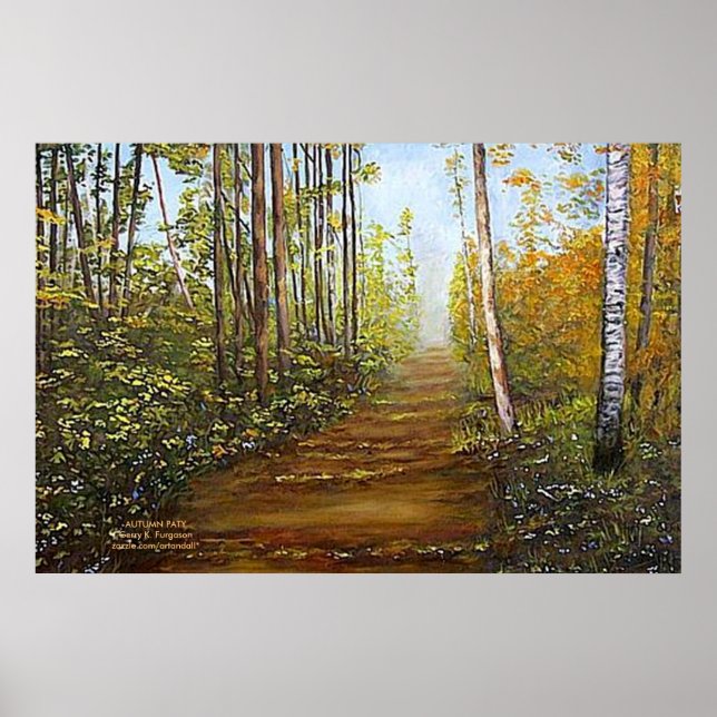 "AUTUMN PATH POSTER" POSTER (Vorne)