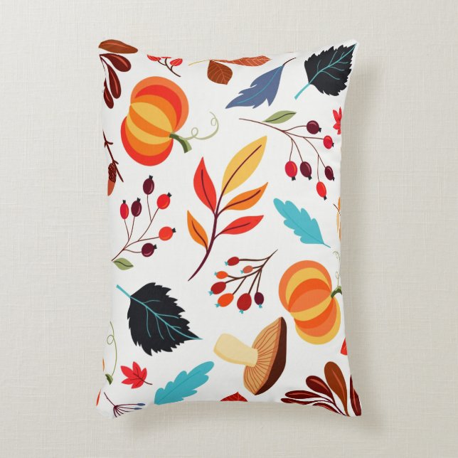 Autumn Pattern Accent Pillow Dekokissen (Vorderseite(Vertikal))