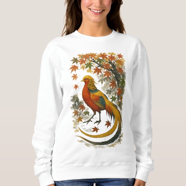 【Autumn Phoenix Bird Long Sleeve T-Shirt】 Sweatshirt (Vorderseite)