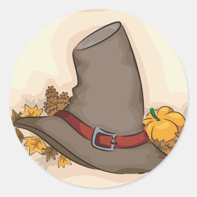 Autumn Pilgrim Hat Stickers (Vorderseite)